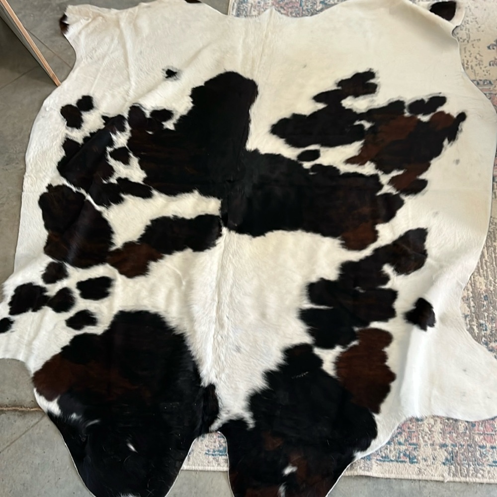 Real cow hide rug